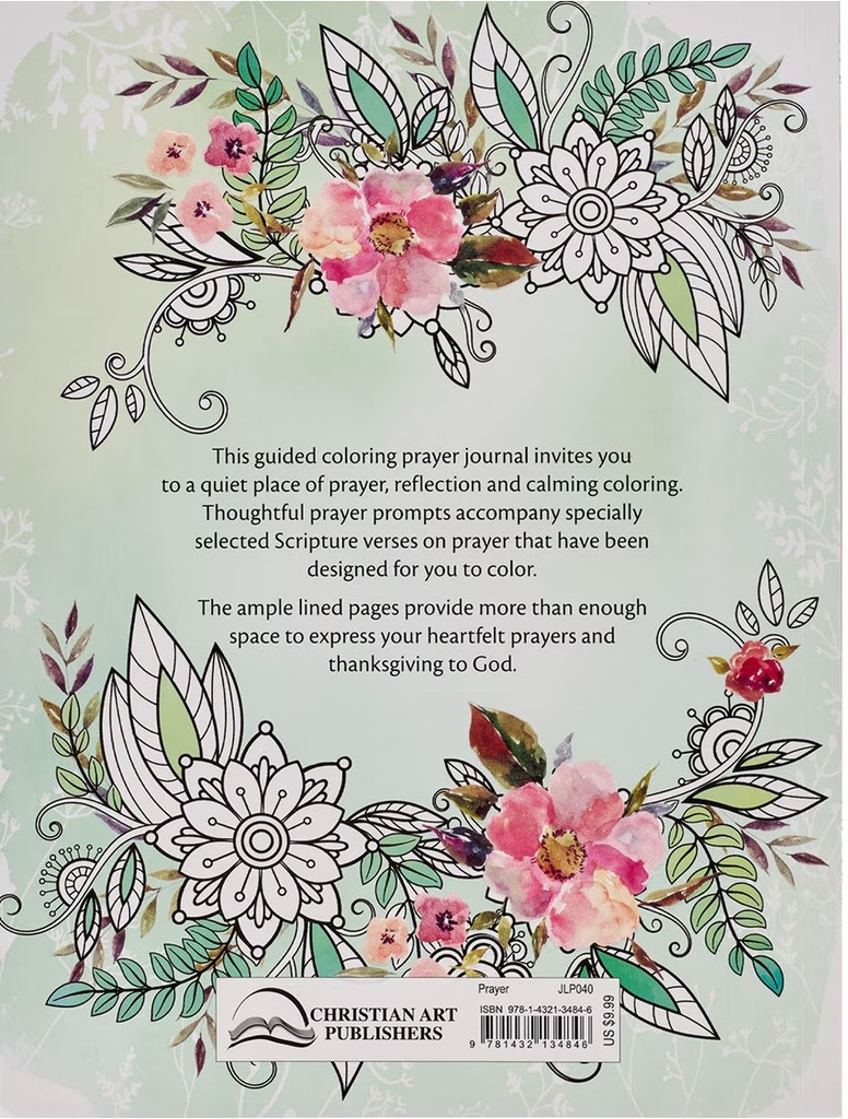 My Coloring Prayer Journal Floral