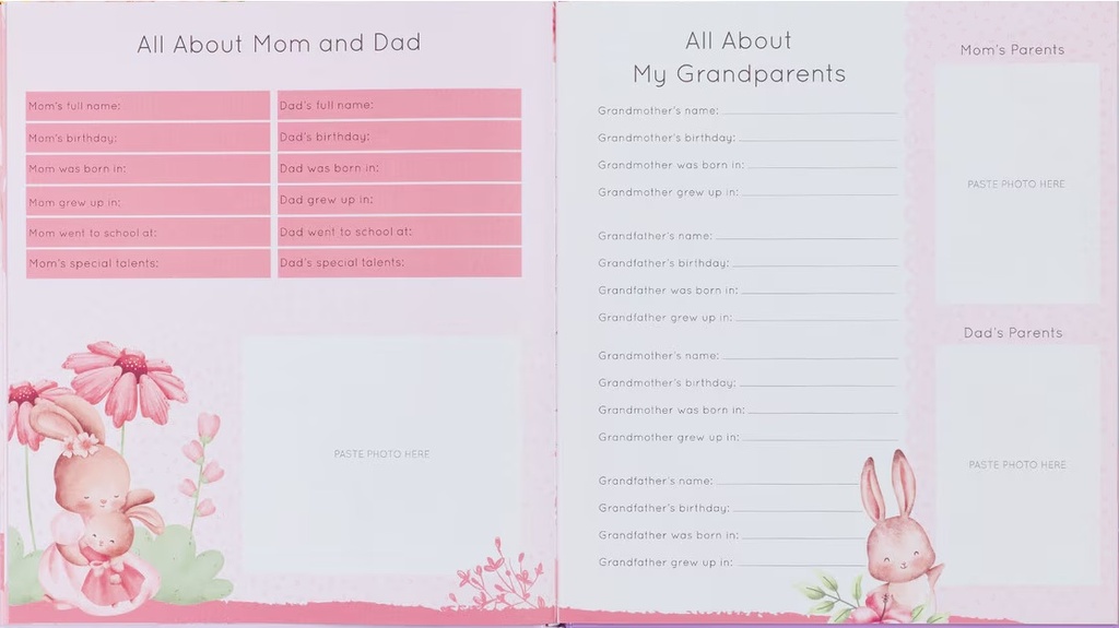 My First Year Memory Book For Baby Girls