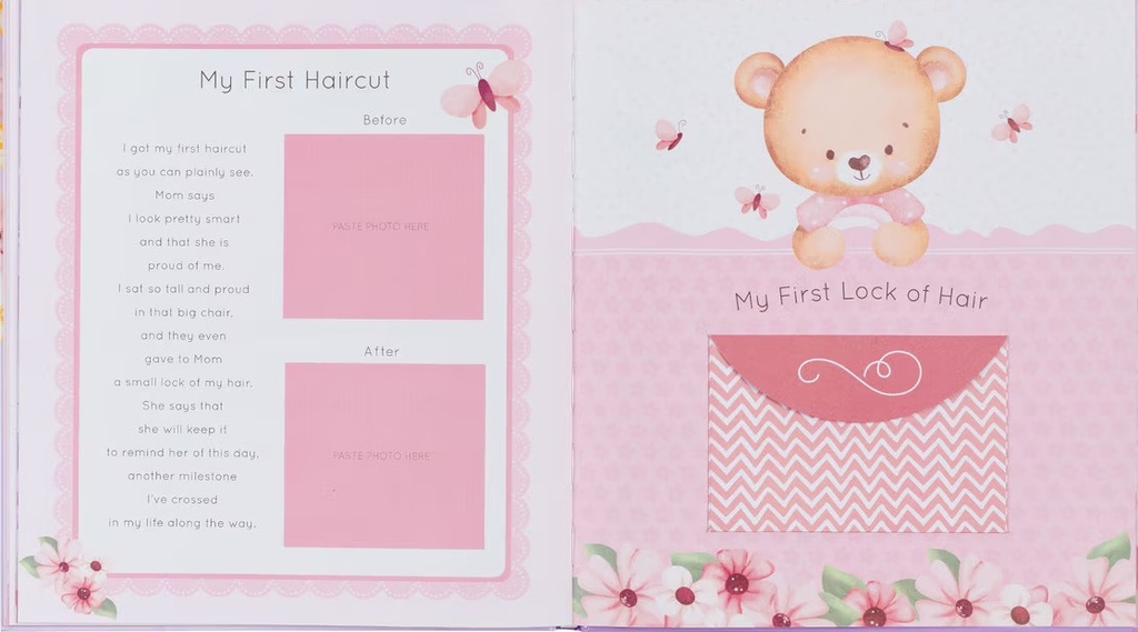 My First Year Memory Book For Baby Girls
