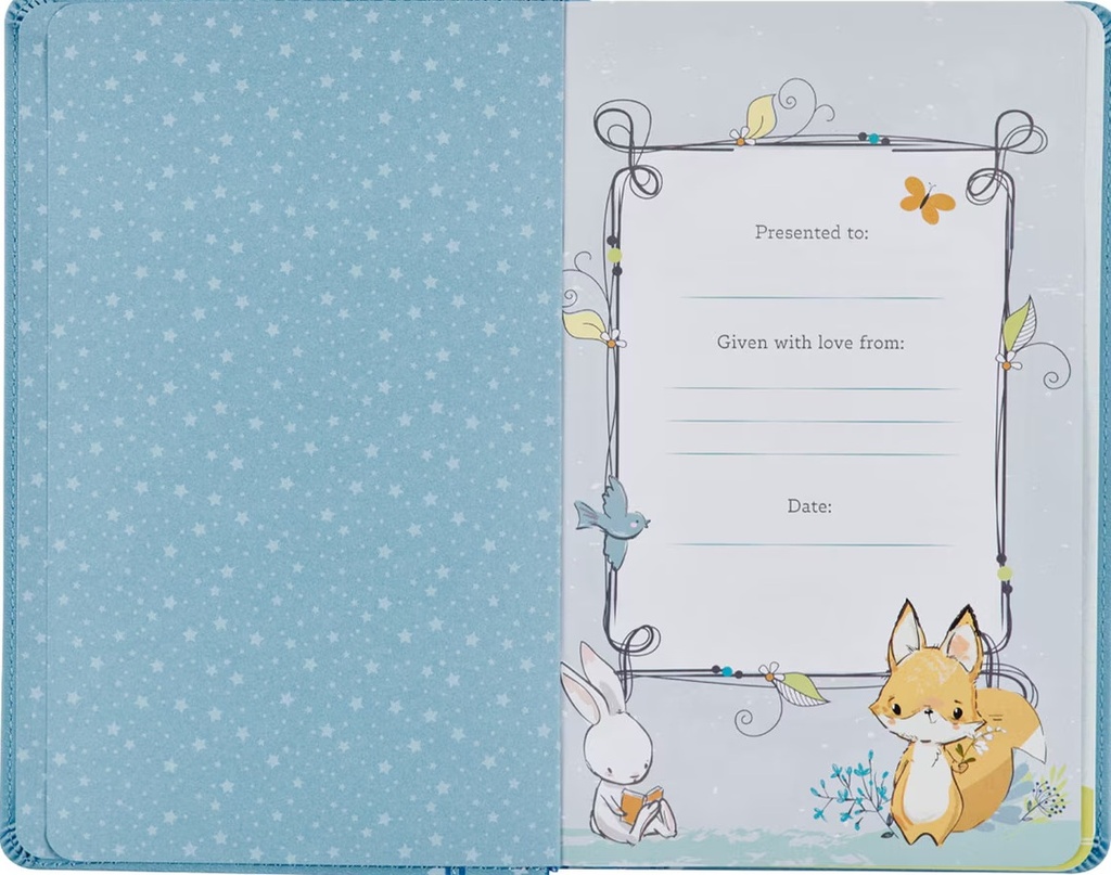 NLT Baby Keepsake Bible Blue Elephant