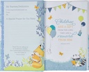 NLT Baby Keepsake Bible Blue Elephant Floral