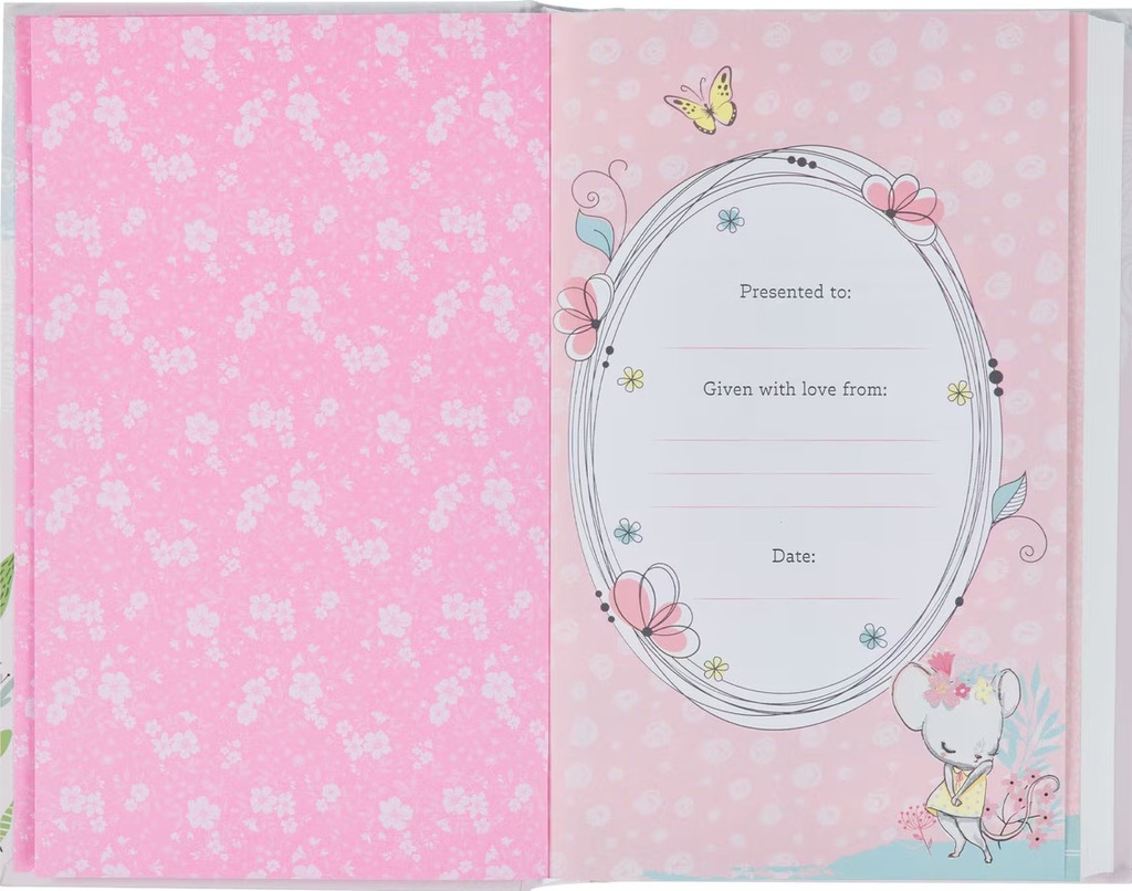 NLT Baby Keepsake Bible Blush Pink Deer