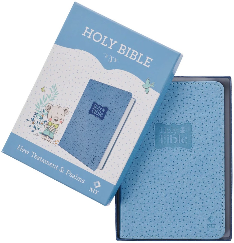 NLT Baby Keepsake Bible New Testament & Psalms Blue