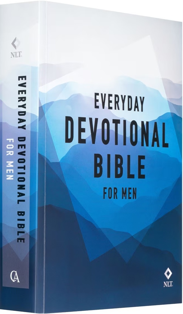 NLT Everyday Devotional Bible For Men Blue