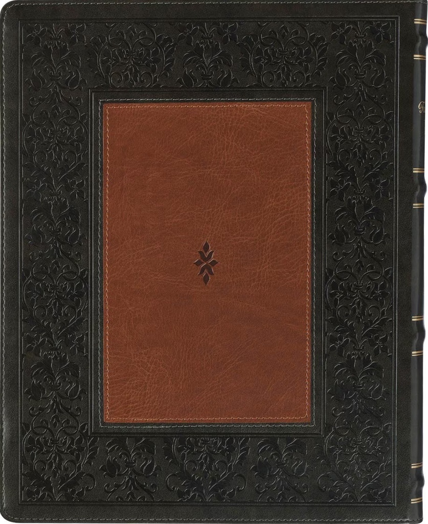 NLT Family Heritage Bible Twotone Brown Faux Leather