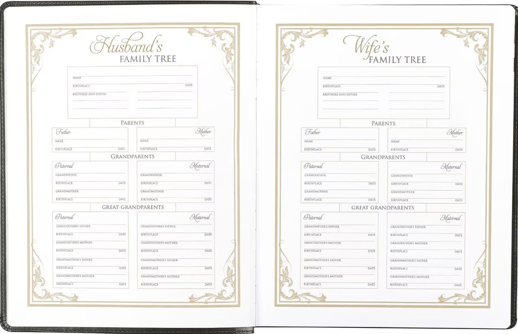 NLT Family Heritage Bible Twotone Brown Faux Leather