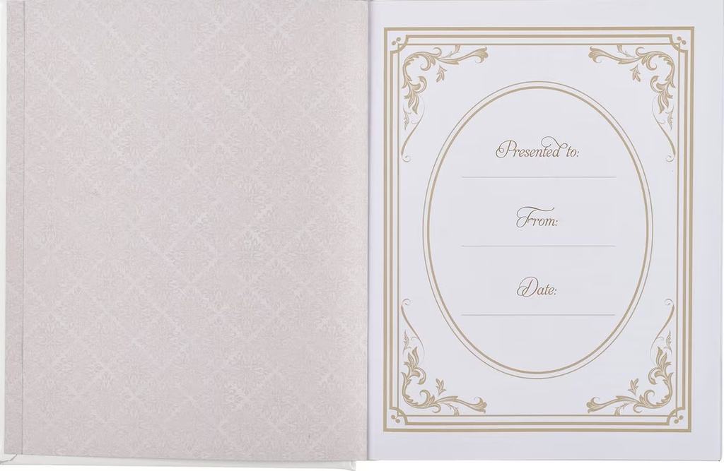 NLT Family Heritage Bible White Faux Leather