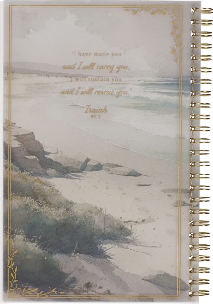 Notebook Footprints Lighthouse Wirebound (01/25)