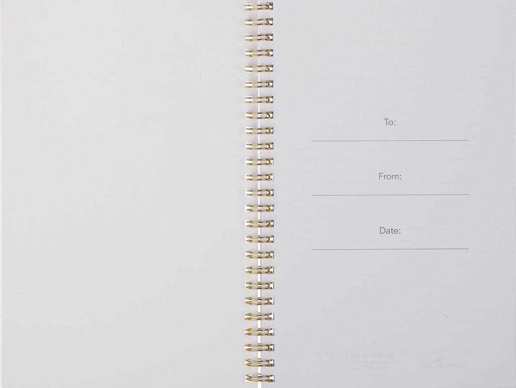Notebook Footprints Lighthouse Wirebound (01/25)
