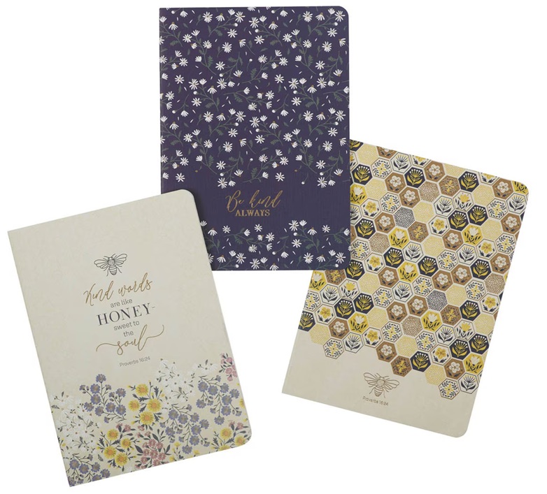 Notebook Set 3 pc Kind Words Prov. 16:24