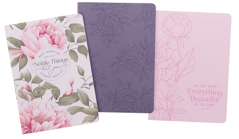Notebook Set 3pc Noble Things Pink Floral (01/25)