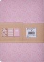 Notebook Set Blessed Pink Floral Stripes (Set Of 3)