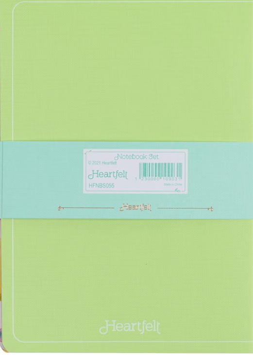 Notebook Set Courage Dear Heart 2/Pk Citrus Leaves