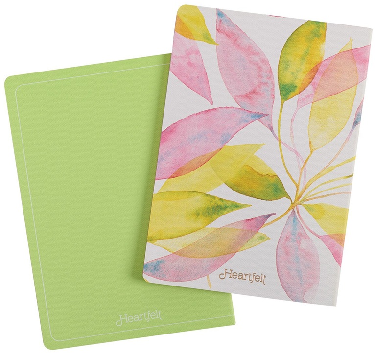 Notebook Set Courage Dear Heart 2/Pk Citrus Leaves