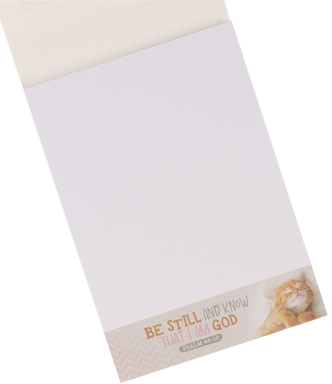 Notepad Be Still and Know Kitten