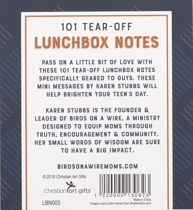 Notepad 101 Lunchbox Notes For Guys