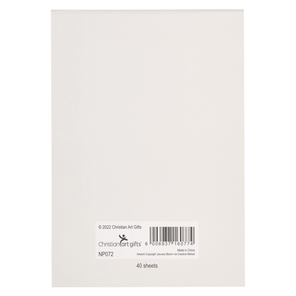 Notepad Everything Beautiful Orange Floral