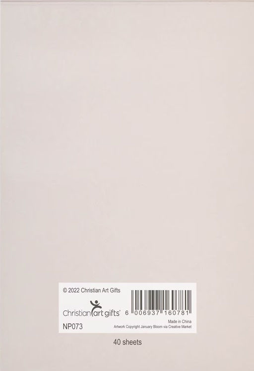 Notepad Grace Is Sufficient Lilac Floral