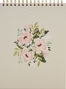 Notepad Under His Wings Green Floral Wirebound (01/25)