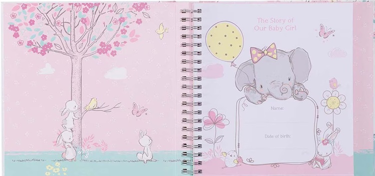 Our Baby Girl's First Year Memory Book w/Gift Box