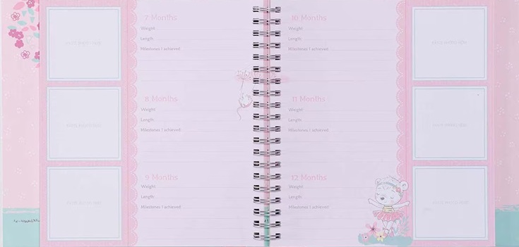 Our Baby Girl's First Year Memory Book w/Gift Box