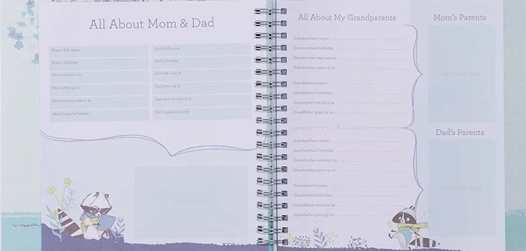 Our Baby Boy's First Year Memory Book w/Gift Box