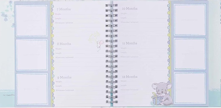 Our Baby Boy's First Year Memory Book w/Gift Box