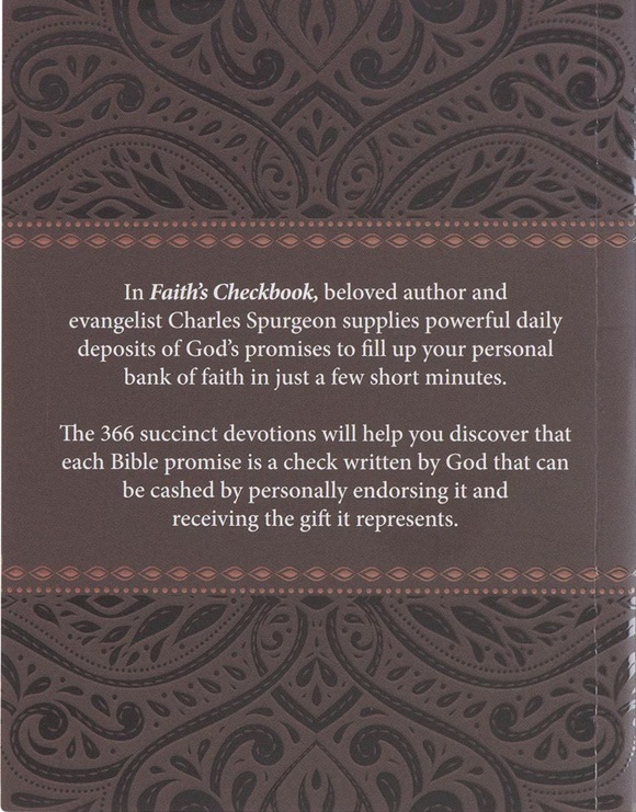 One Minute Devotions Faith's Checkbook Brown