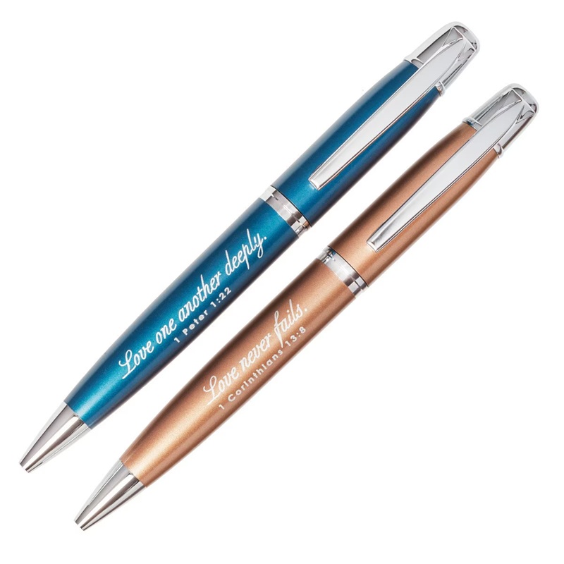 Pen Set: Mr & Mrs Gold & Silver