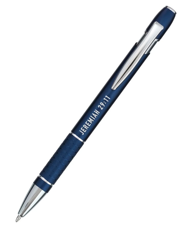 Pen Metal Plans Jeremiah 29:11 Navy