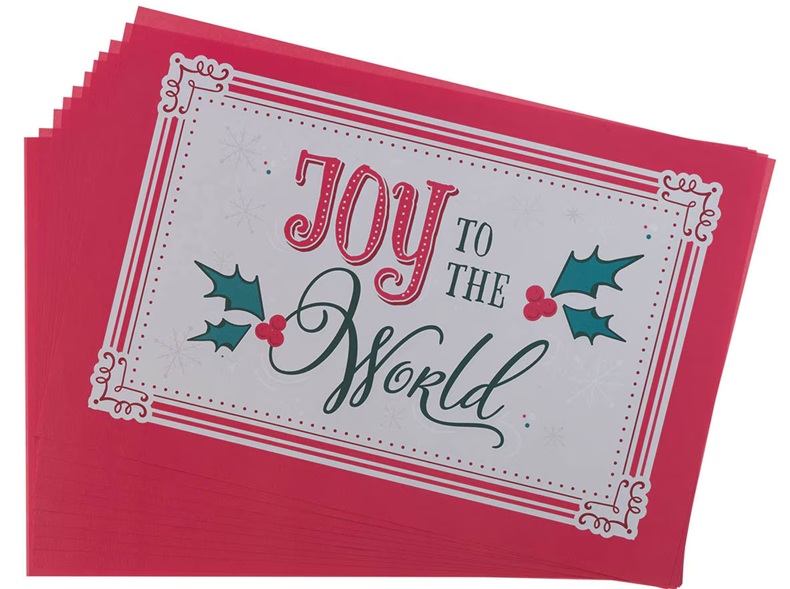 Placemats 12pc Joy To The World Paper (07/25)