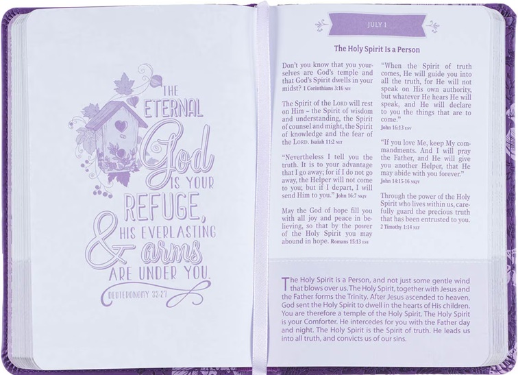 Pocket Bible Devotional For Girls Puple