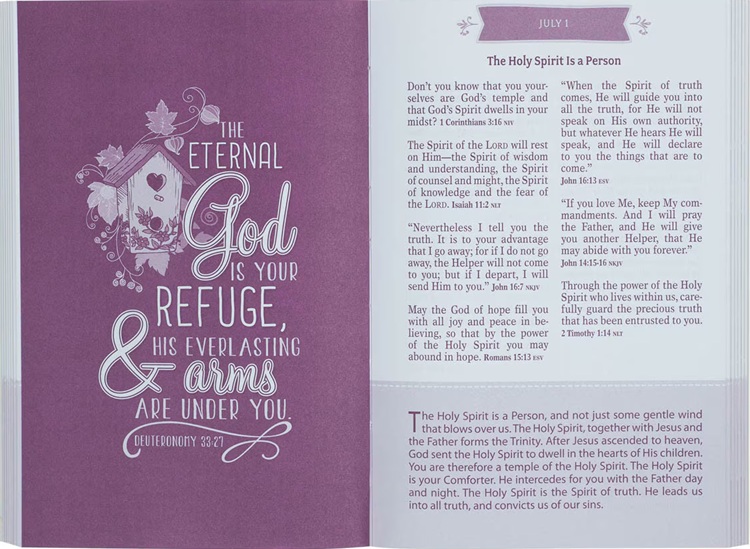 Pocket Bible Devotional For Girls Triangle Colours