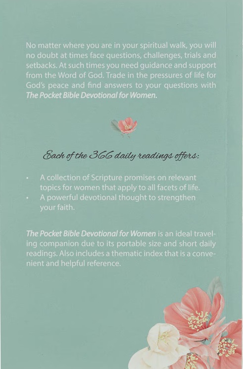 Pocket Bible Devotional For Women 366 Daily Readings