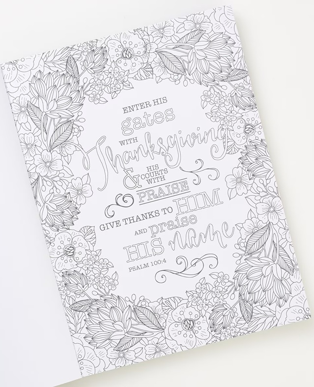Psalms In Colour Colouring Book