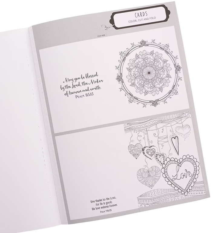 Psalms In Colour Colouring Book