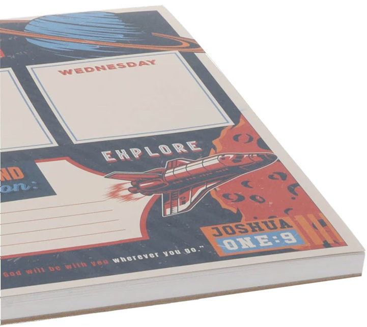 Weekly Planner Undated Strong Courageous Space (01/25)