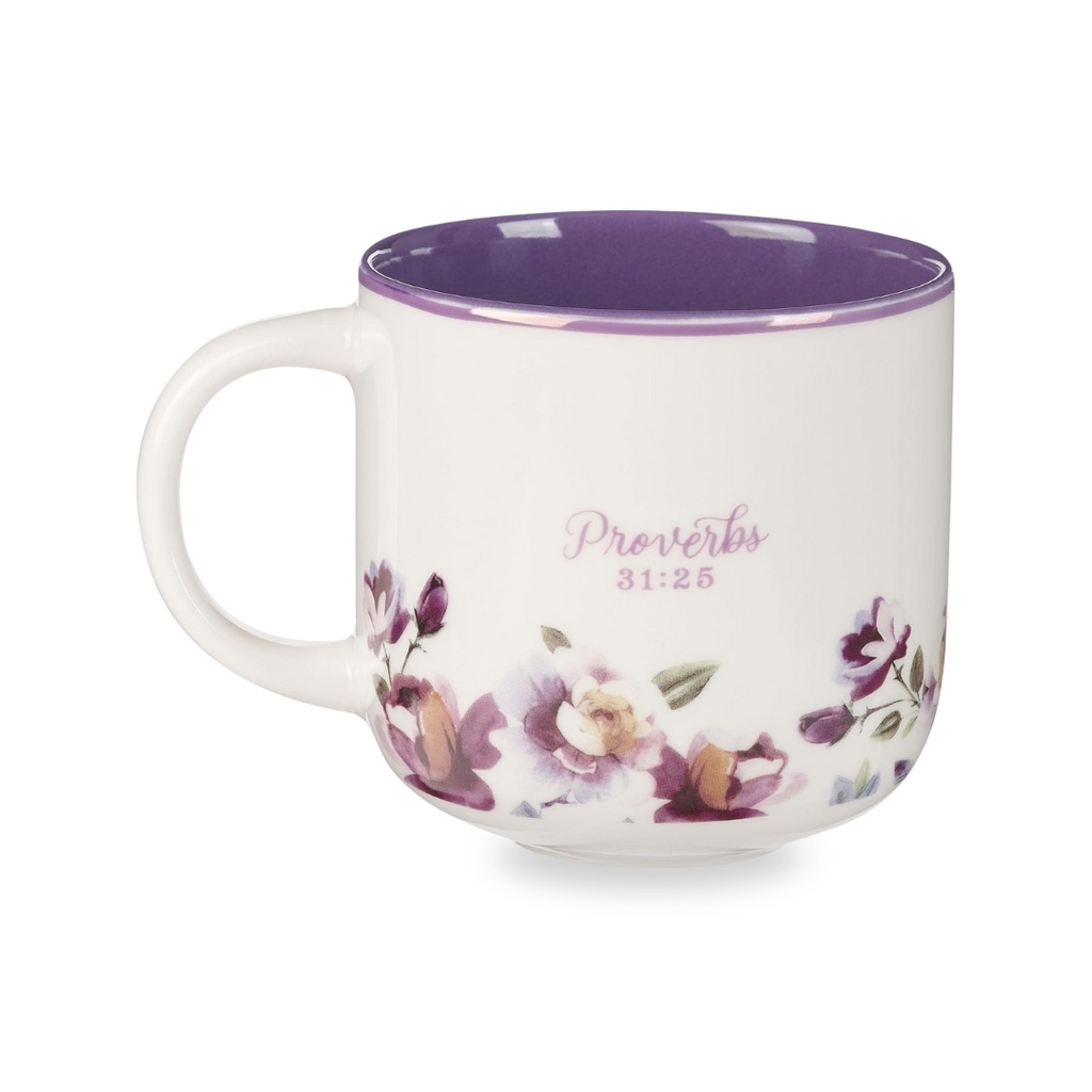 Mug Strength and Dignity Purple Rose (01/25)