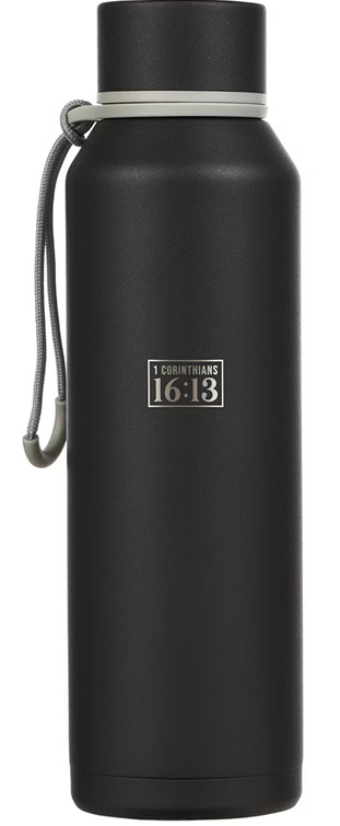 Water Bottle Stand Firm Black SS 
