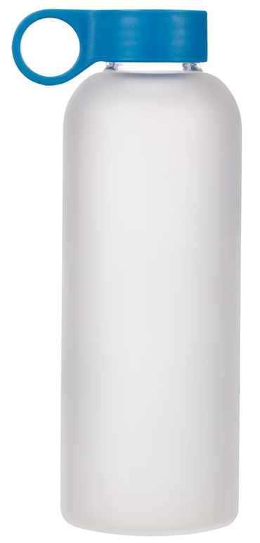 Water Bottle Strength & Dignity Blue Glass (01/25)