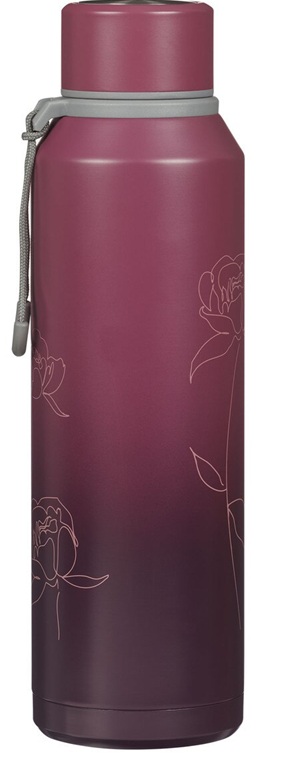 Water Bottle Trust In The Lord Purple Bloom