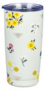 Tumbler Travel SS Kind Words Prov. 16:24 White/Flowers