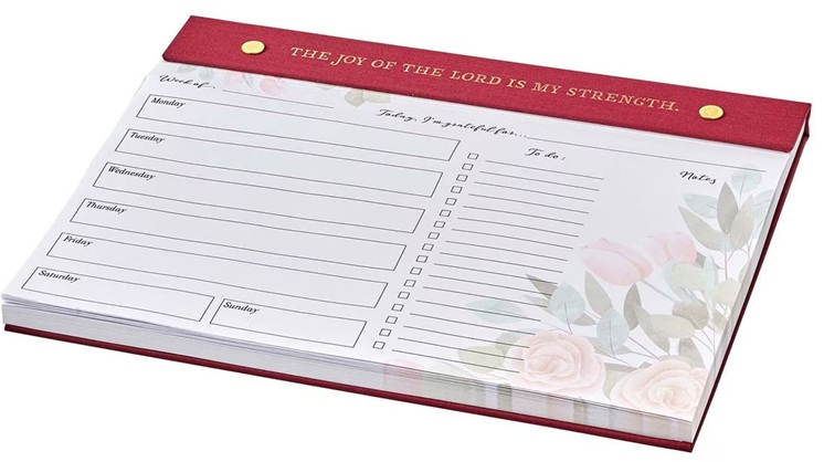 Undated Planner Pad Joy Of The Lord Is My Strength