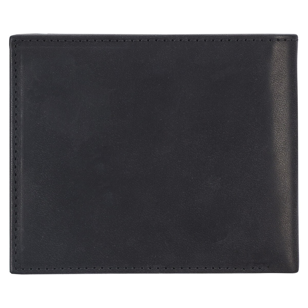 Wallet Silver Cross Black Genuine Leather