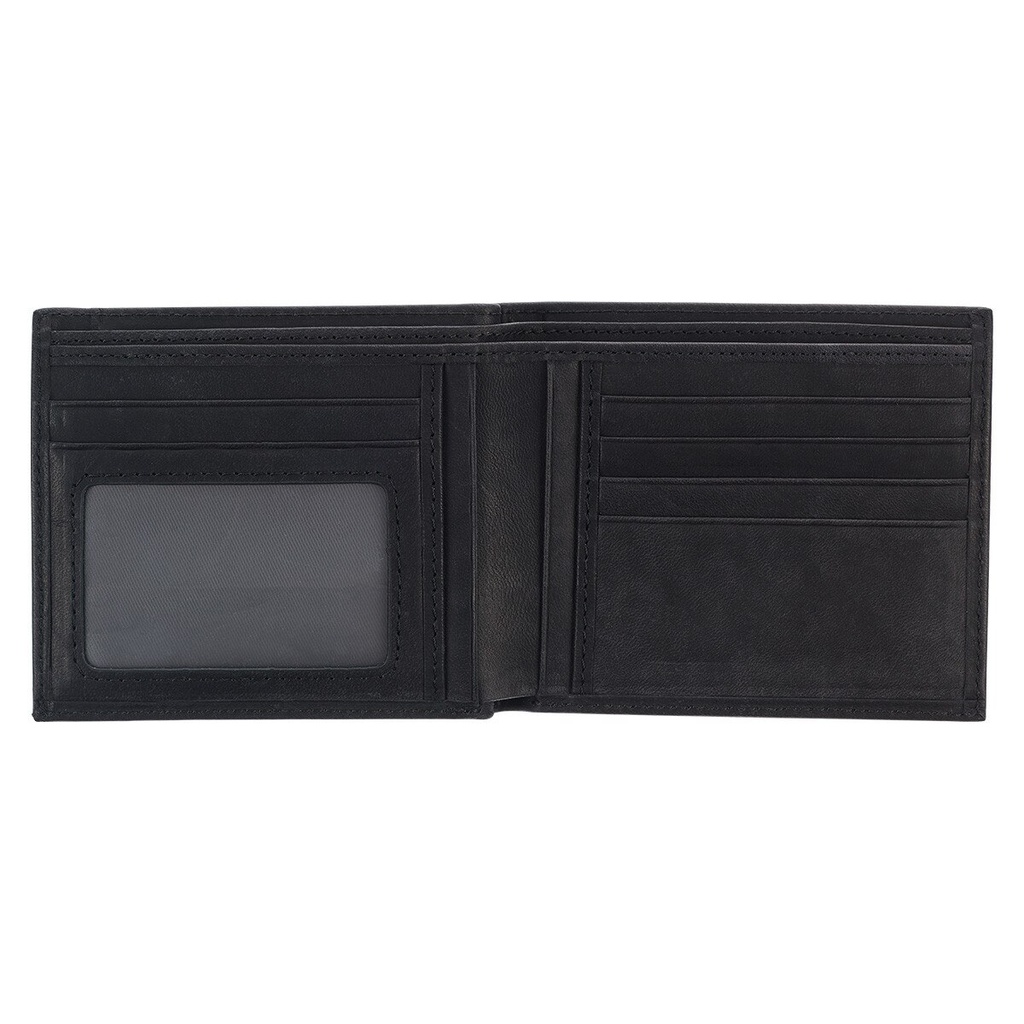 Wallet Silver Cross Black Genuine Leather