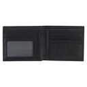 Wallet Silver Cross Black Genuine Leather