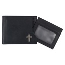 Wallet Silver Cross Black Genuine Leather