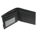 Wallet Silver Cross Black Genuine Leather