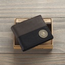 Wallet Lion Be Strong Black Brown Leather (01/25)