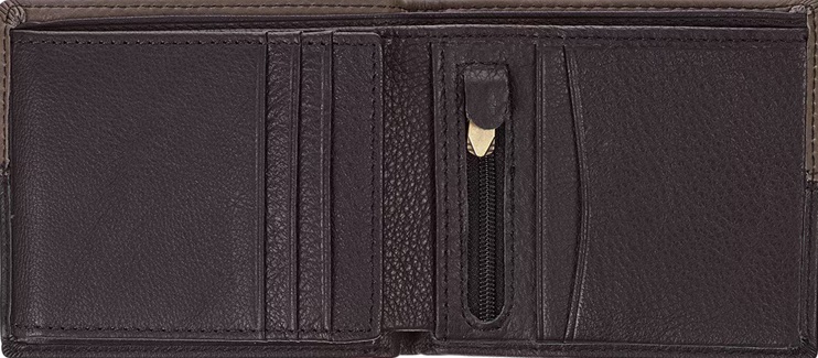 Wallet Lion Be Strong Black Brown Leather (01/25)